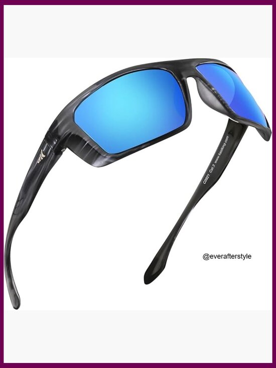 Polarized Sport Sunglasses with Oleophobic Coating for Driving Fishing Cycling main image 6